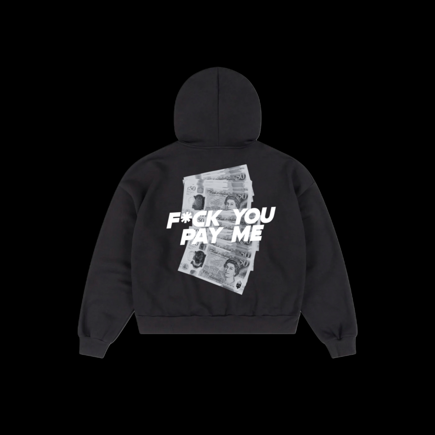 "Pay Me" Slogan Graphic Hoodie